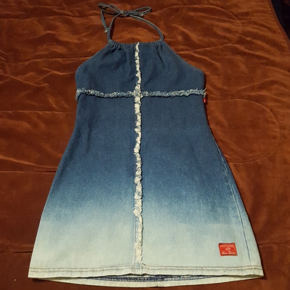 90s babe denim mini dress